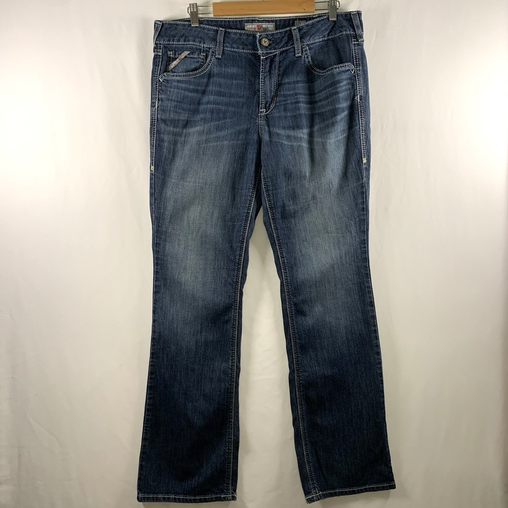 Ariat Womens FR Mid-Rise Boot Cut Jeans Tag 32R Actual 36 Flame Resistant